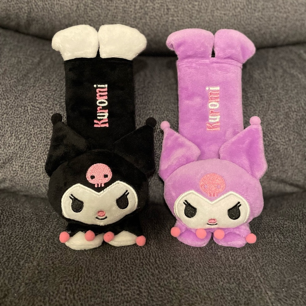 Kuromi Seatbelt Covers Set